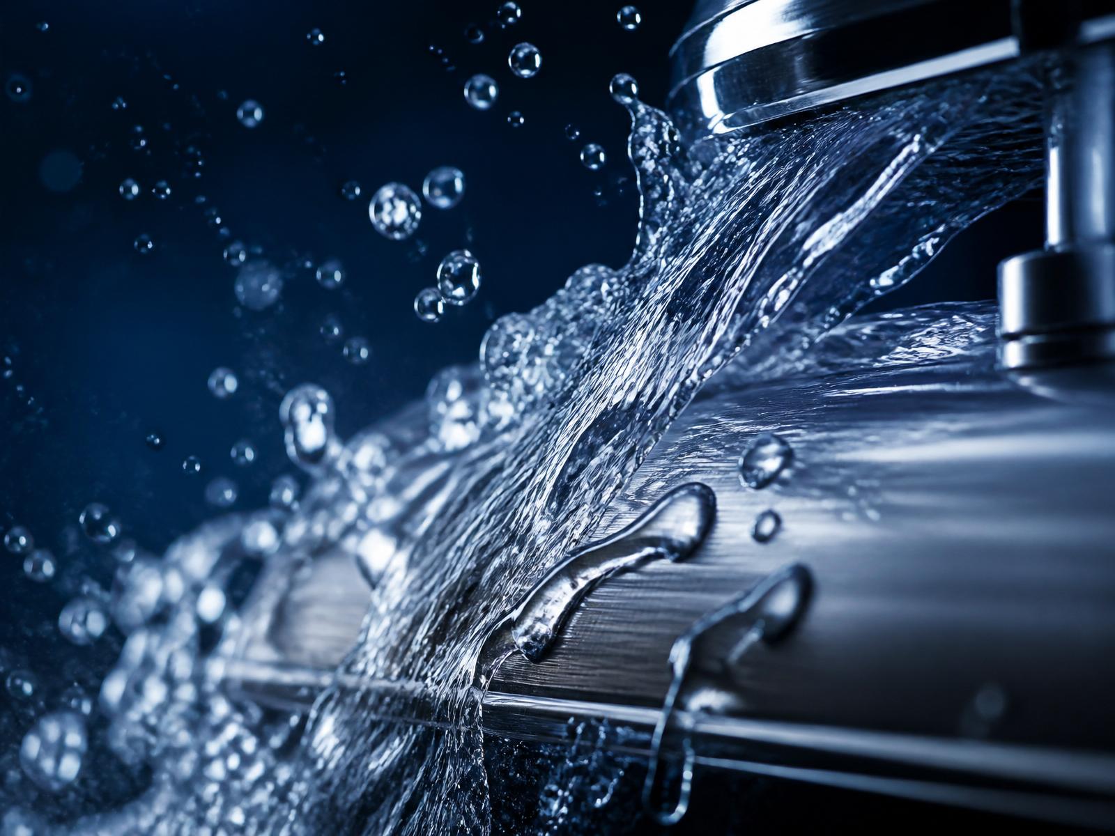 Eau pure en mouvement